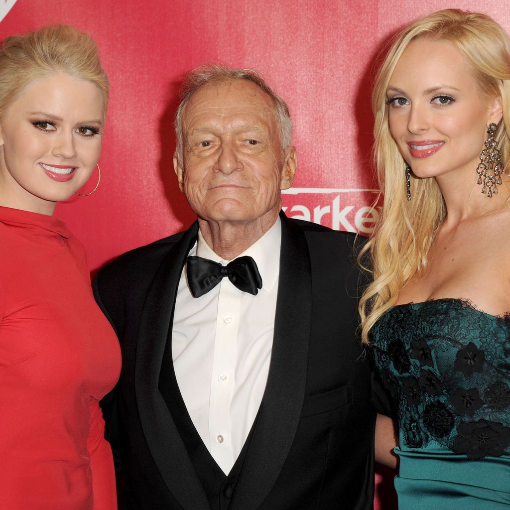Hugh Hefner und die Playboy-Zwillinge