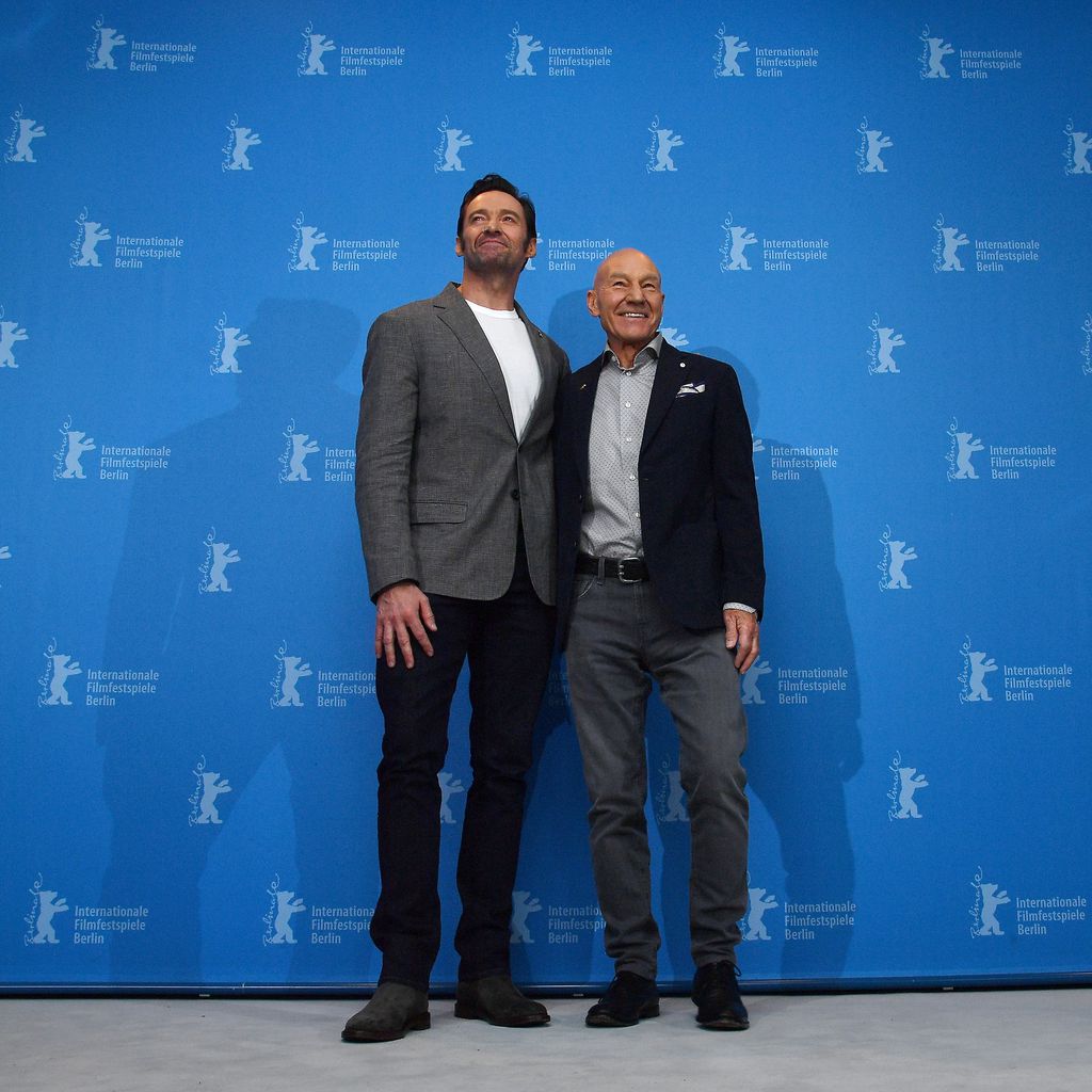 Hugh Jackman und Patrick Stewart bei der Berlinale 2017 in Berlin