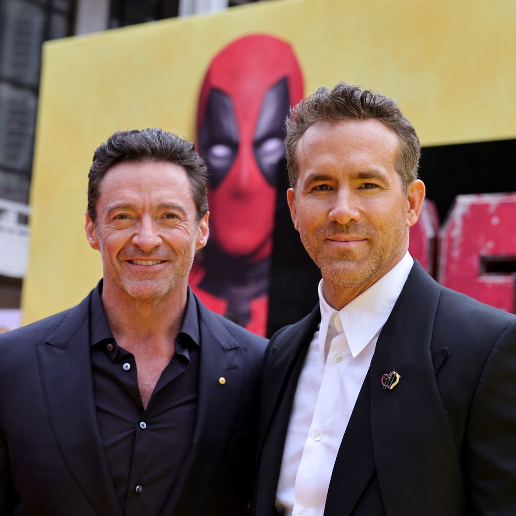 Hugh Jackman und Ryan Reynolds bei der Premiere von "Deadpool & Wolverine" 2024