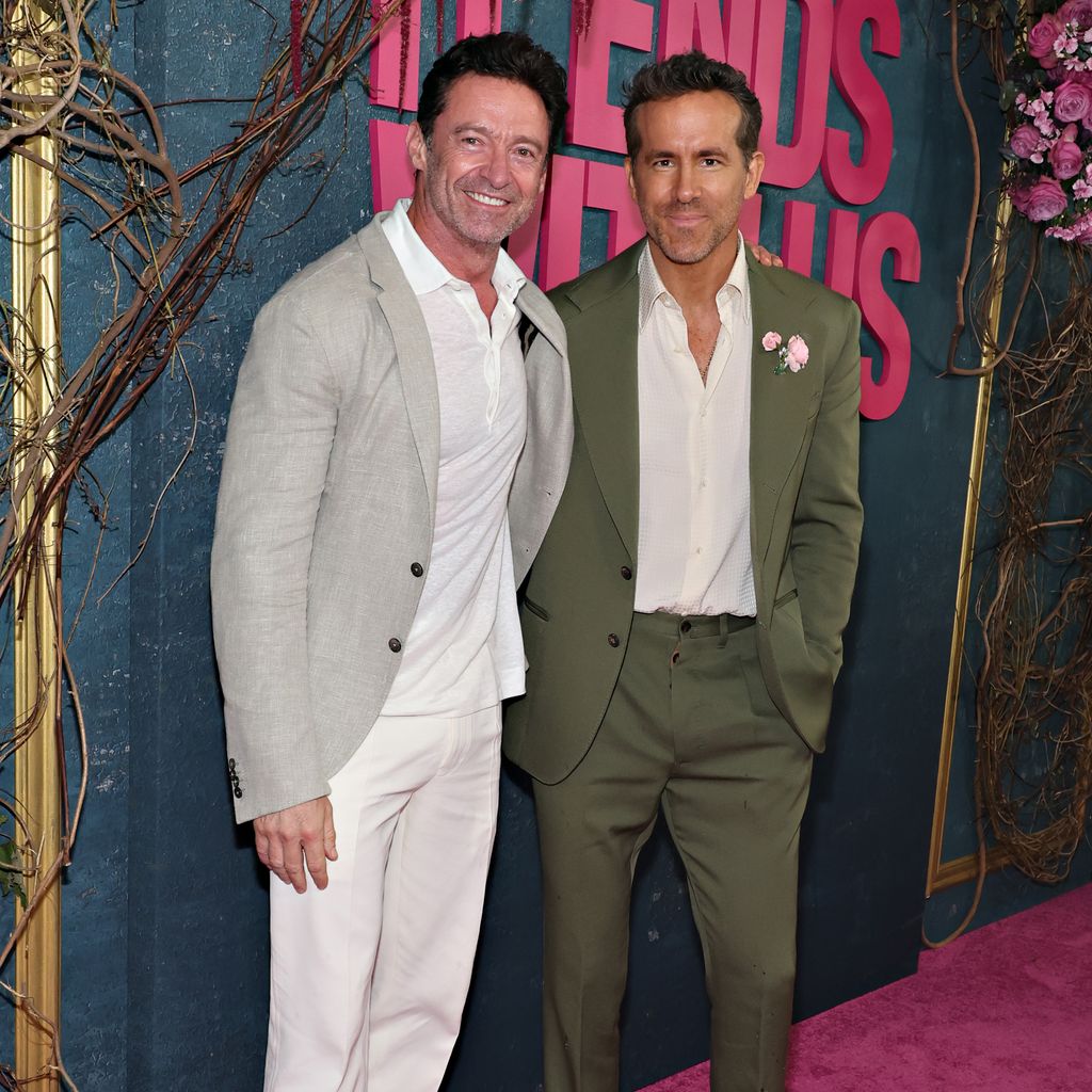 Hugh Jackman und Ryan Reynolds in New York im Oktober 2024