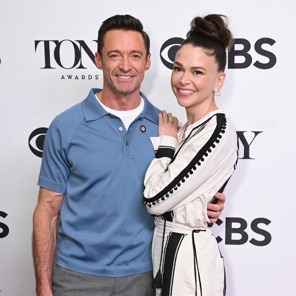 Hugh Jackman und Sutton Foster, Co-Stars bei "The Music Man"