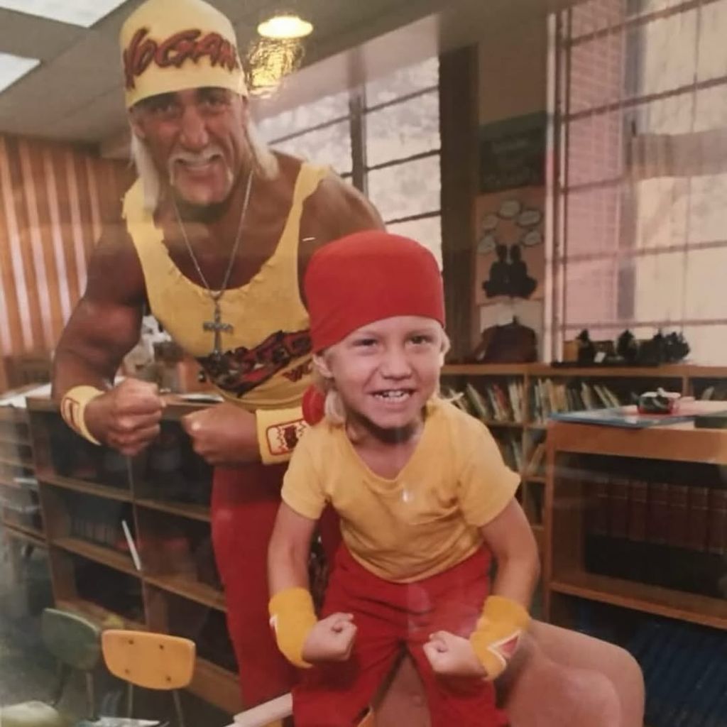 Hulk Hogan mit seinem damals noch jungen Sohn Nick