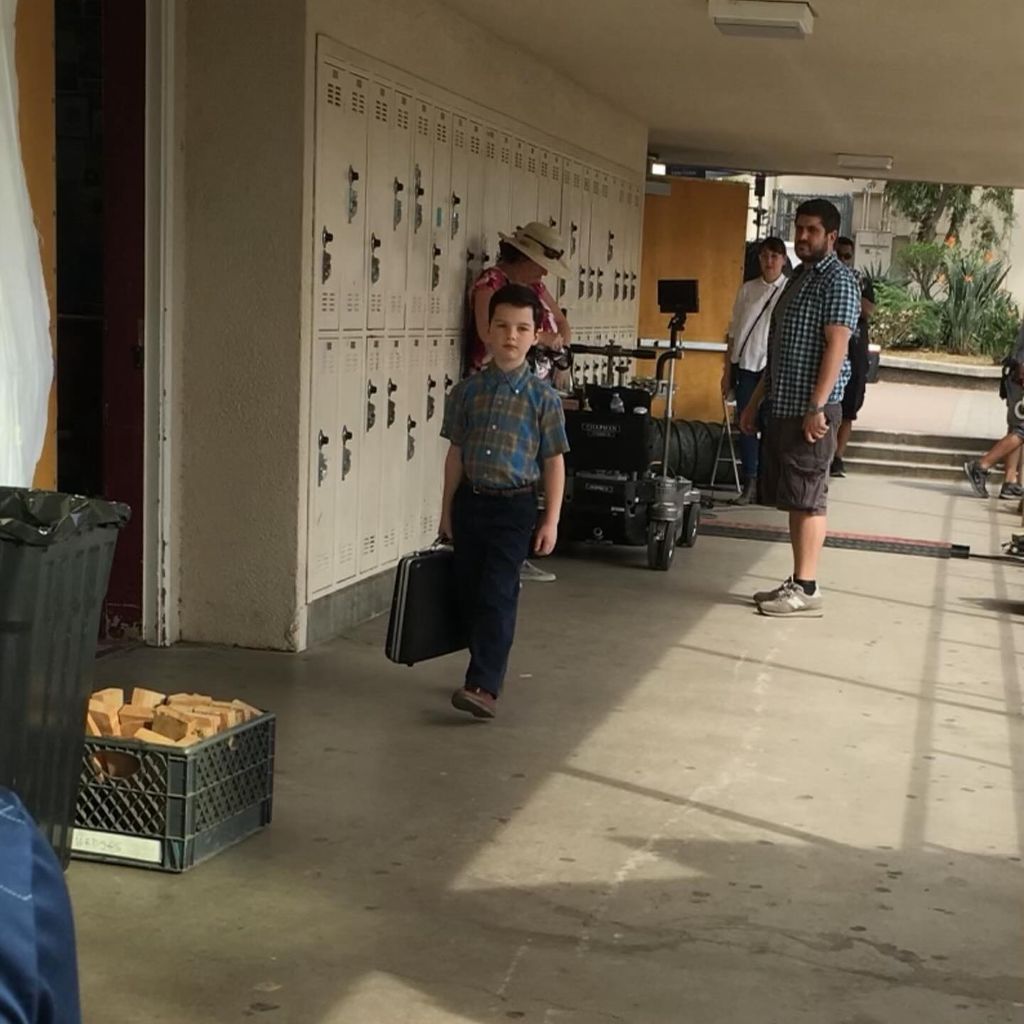 Iain Armitage an seinem ersten Tag am "Young Sheldon"-Set