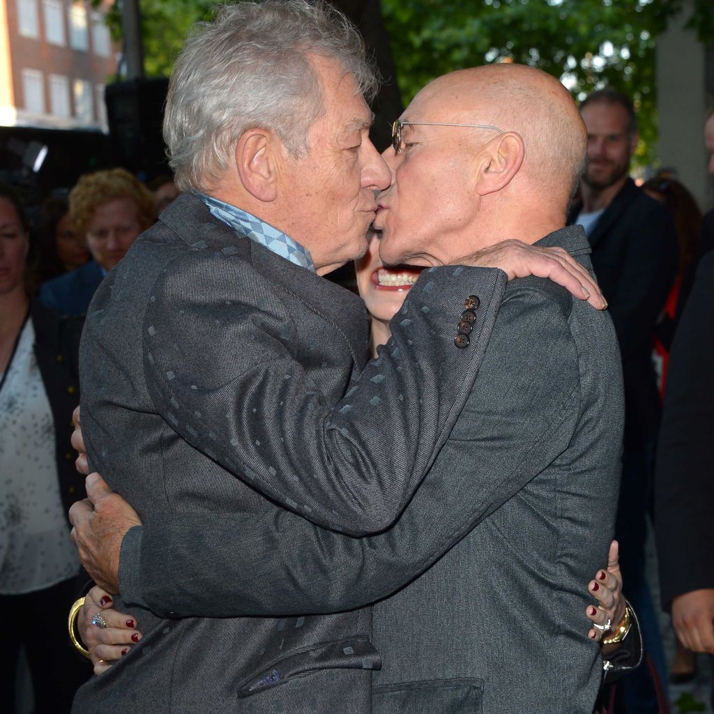 Ian McKellen und Patrick Stewart bei der Premiere von "Mr. Holmes" in London 2015