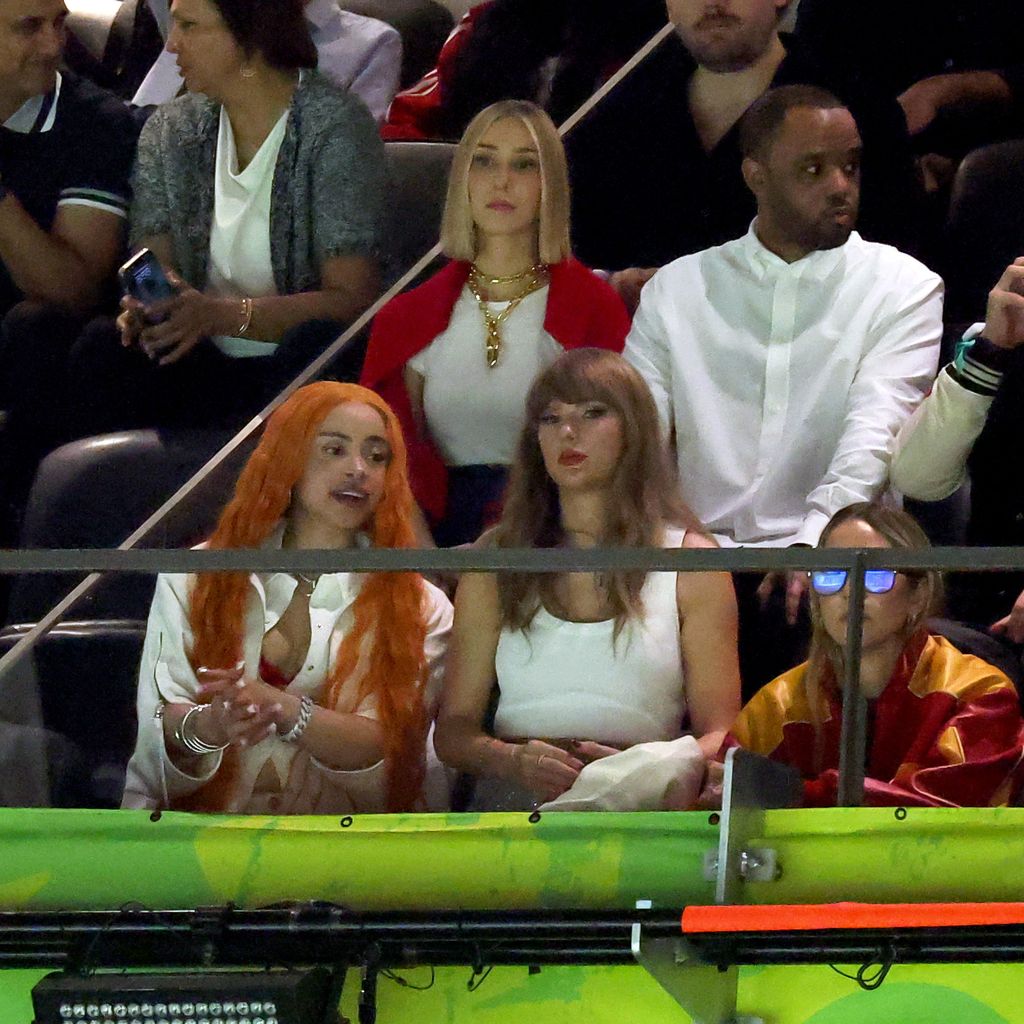 Ice Spice, Taylor Swift und Ashley Avignone, Super Bowl, 2025