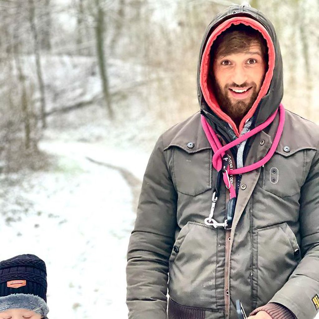 Igor Dolgatschew mit seinem Sohn