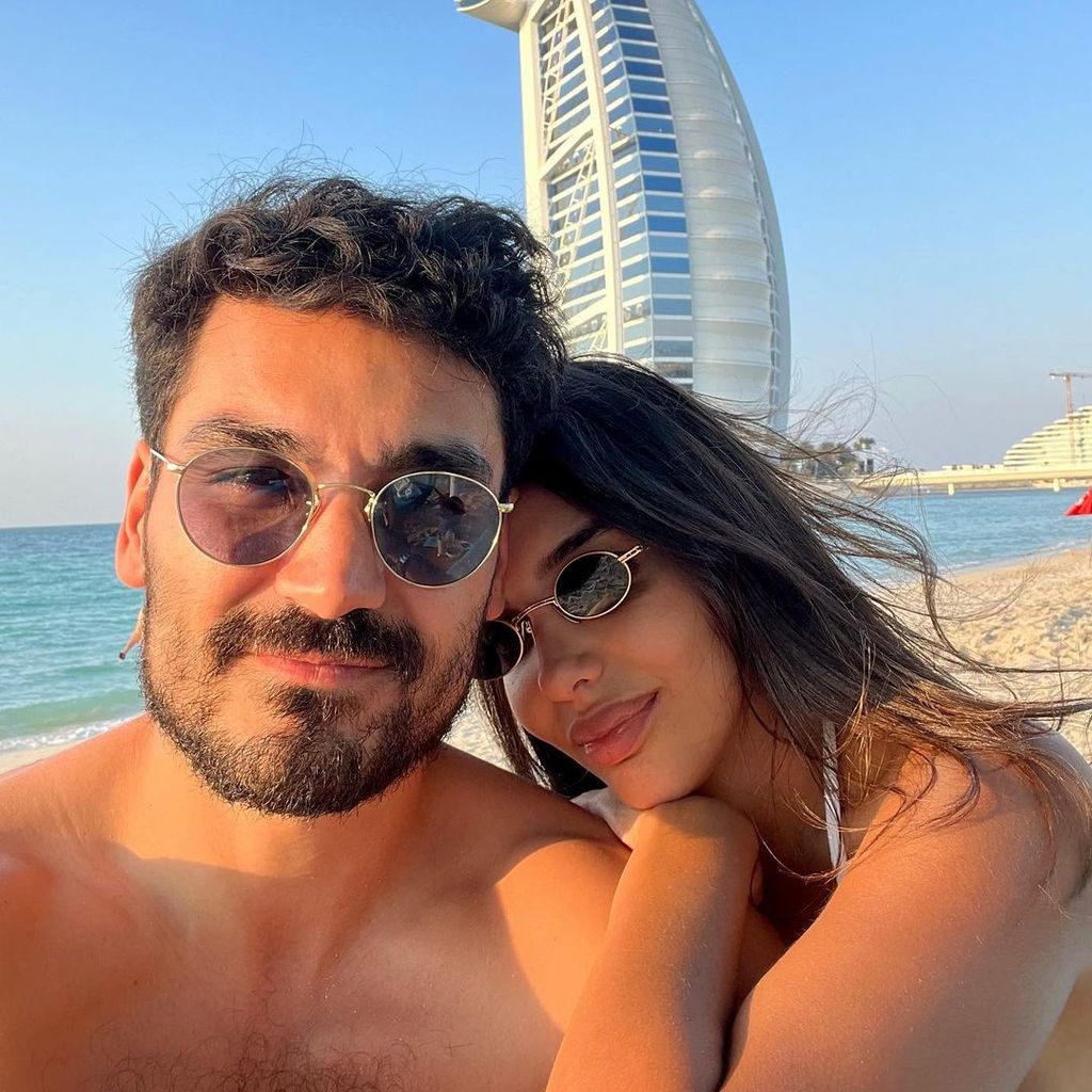 Ilkay Gündogan mit seiner Frau Sara