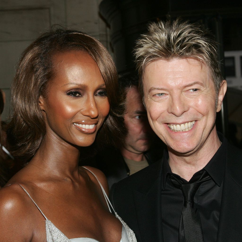 Iman Abdulmajid und David Bowie bei den CFDA Awards