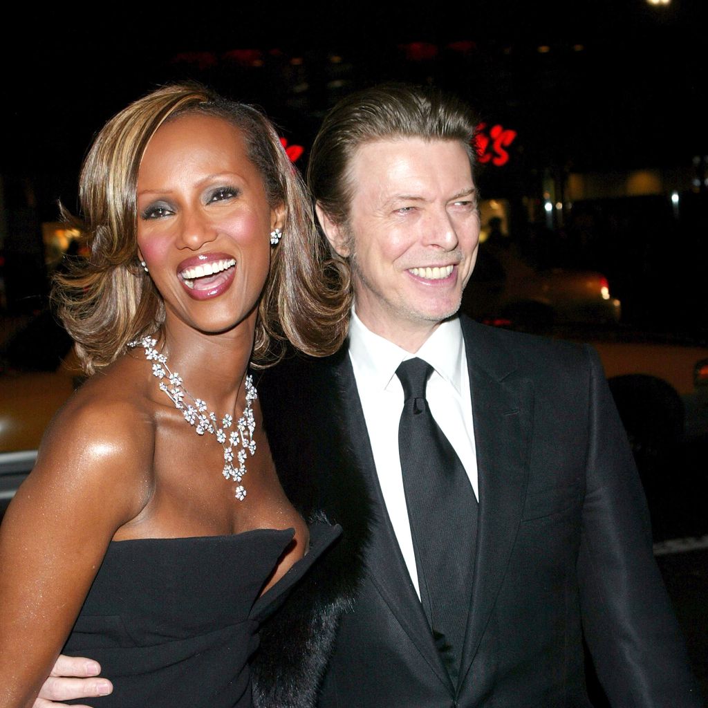 Iman Abdulmajid und David Bowie, 2003