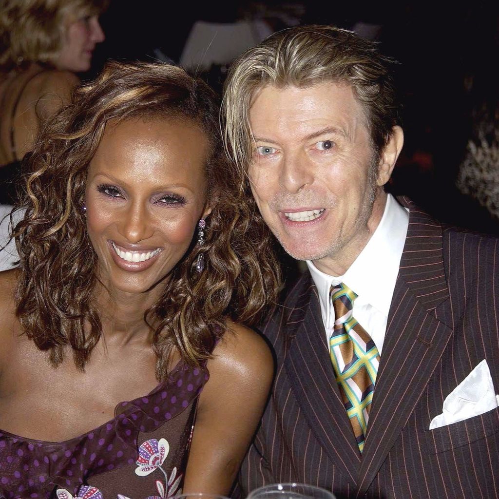 Iman und David Bowie im Jahr 2003