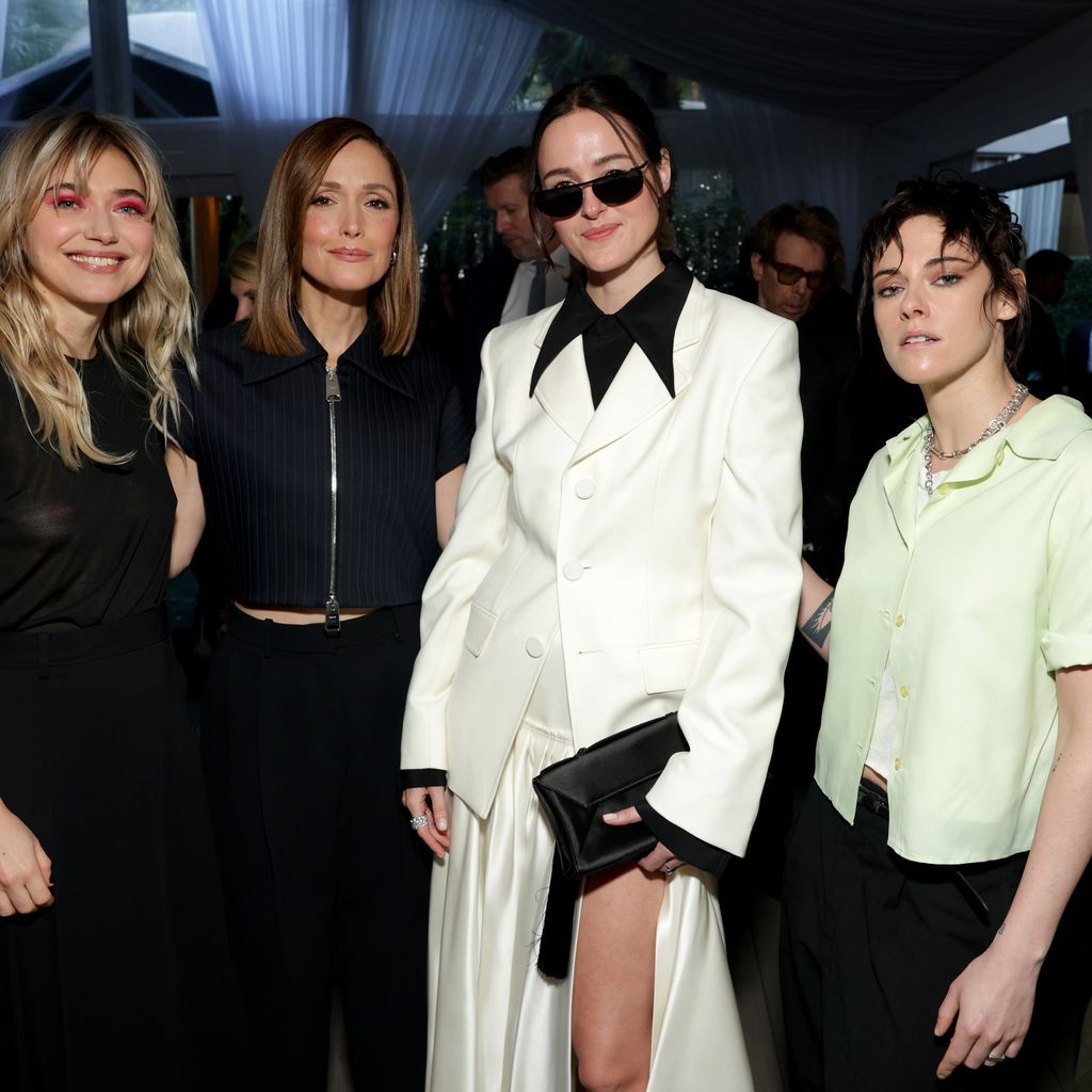 Bei The Bafta Tea in Los Angeles: Imogen Poots, Rose Byrne, Renate Reinsve und Kristen Stewart