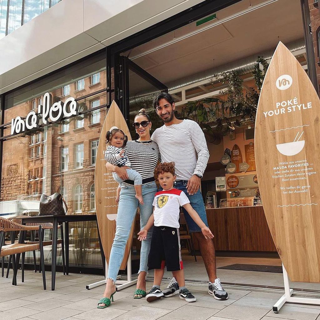 Ina Maria Schnitzer und Umut Kekilli mit ihren Kindern Kaia und Marcello