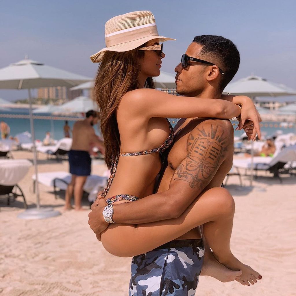 Ina Aogo mit ihrem Partner Dennis
