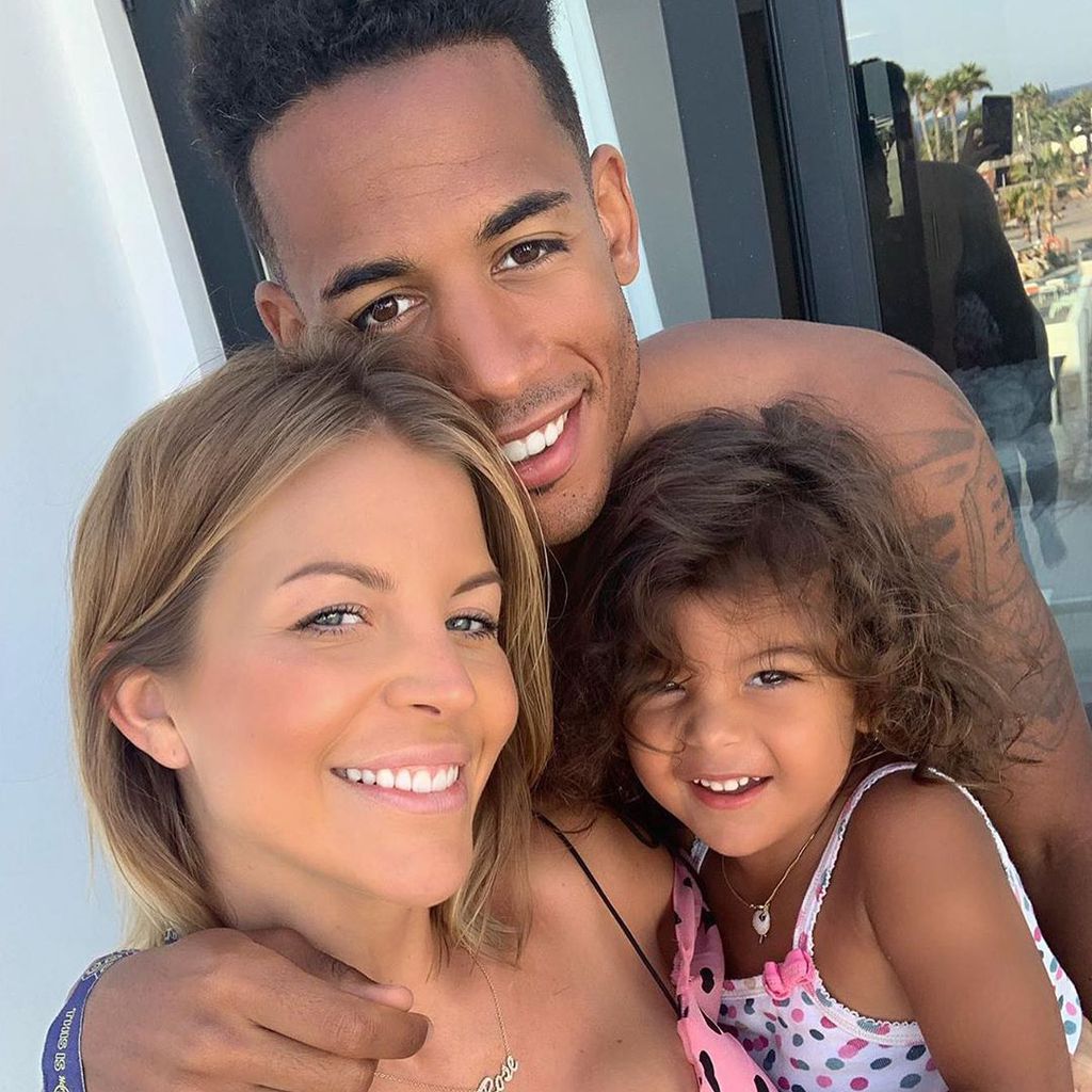 Ina und Dennis Aogo mit ihrer Tochter Payton Rose