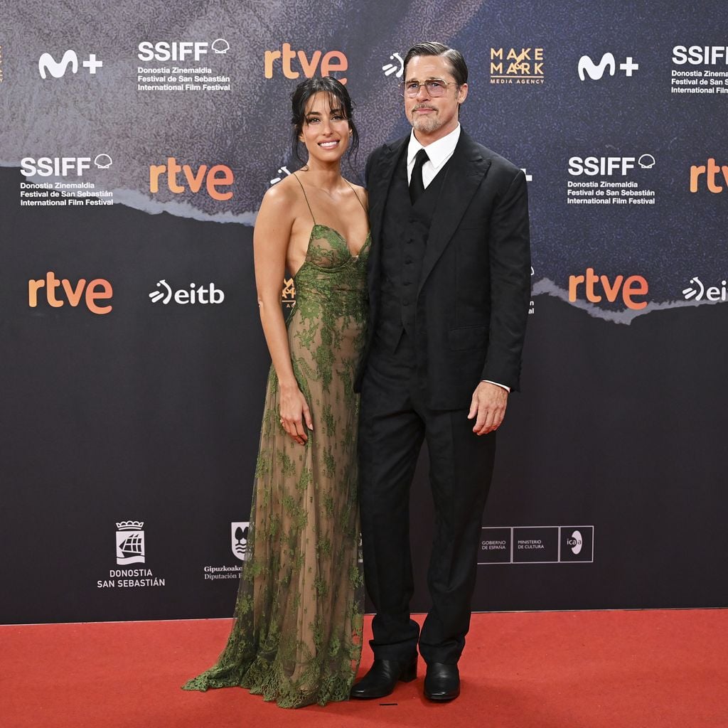 Ines de Ramon und Brad Pitt bei der Special Screening von "Heart of the Beast" beim San Sebastián International Film Festival