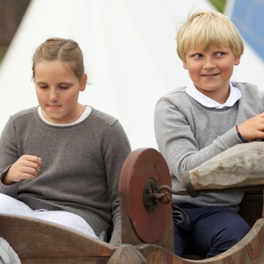 Die Geschwister Ingrid Alexandra von Norwegen und Sverre Magnus von Norwegen