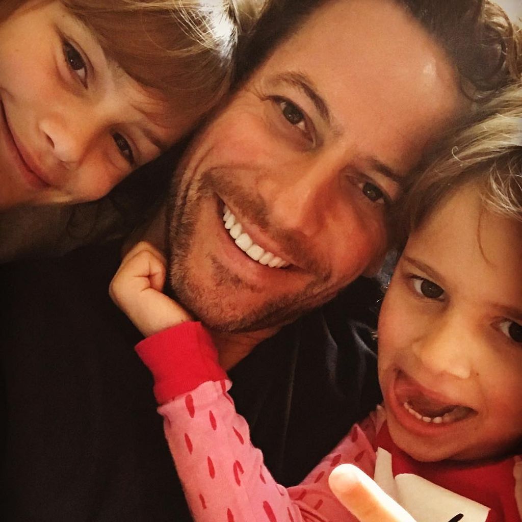 Ioan Gruffudd und seine Töchter Ella und Elsie im Dezember 2018