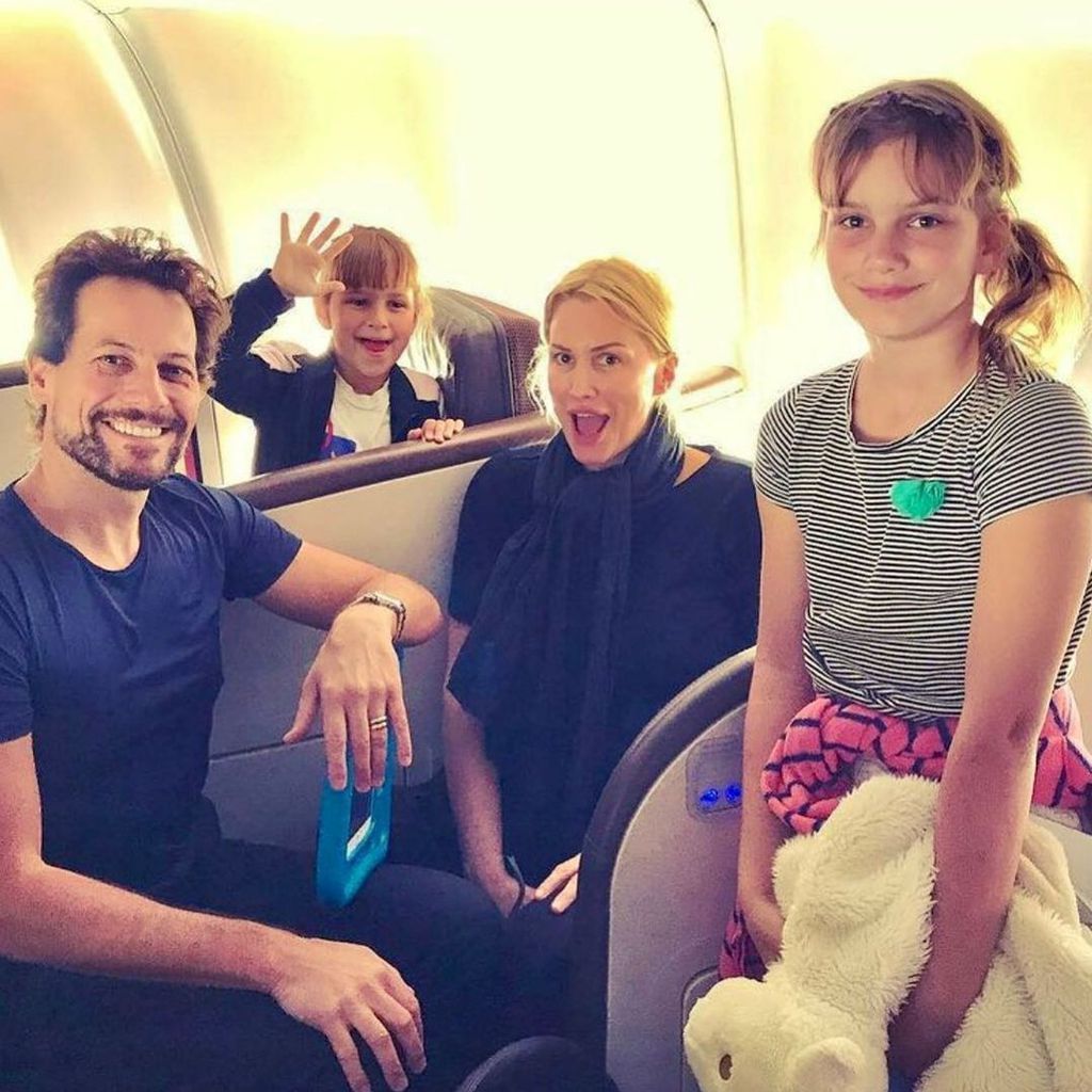 Ioan Gruffudd und Alice Evans mit ihren Töchtern
