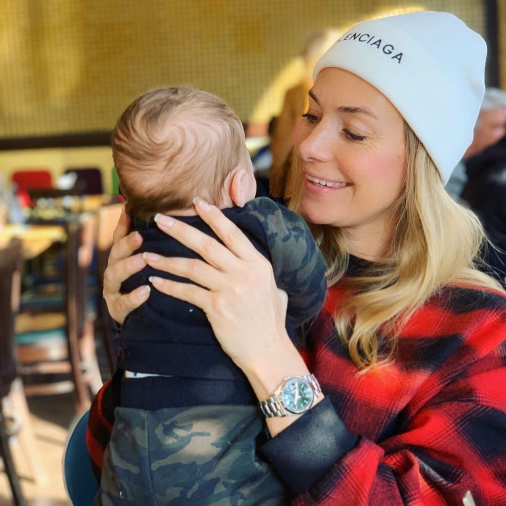 Iris Aschenbrenner und ihr Sohn, Januar 2020