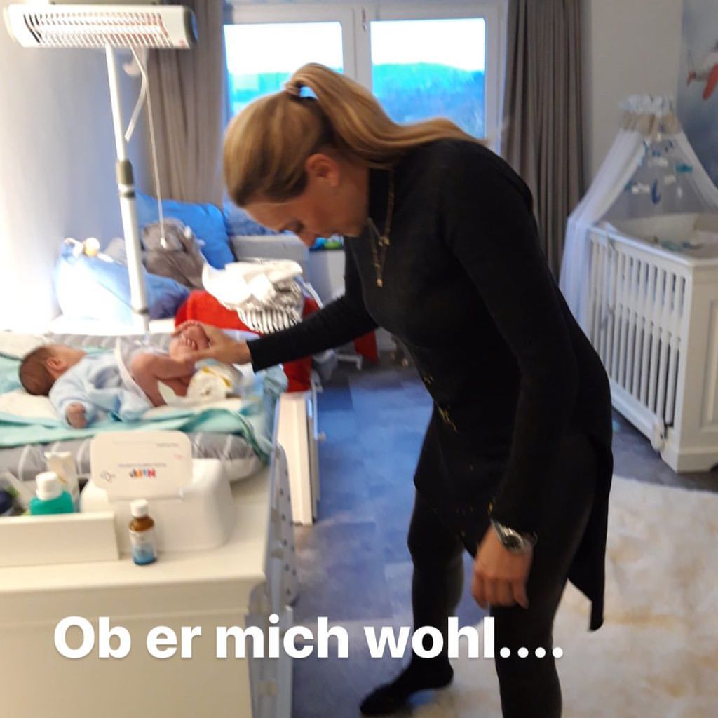 Iris Aschenbrenner mit ihrem Sohn