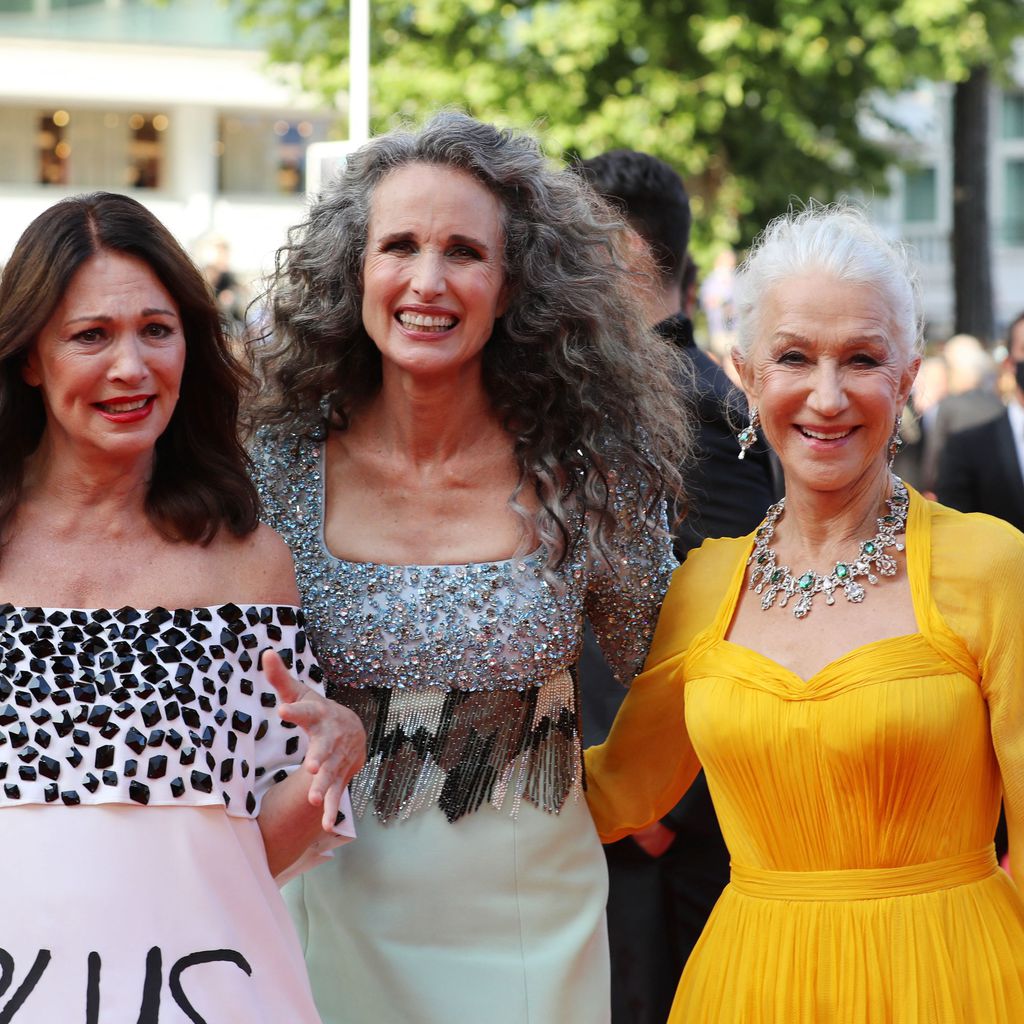 Iris Berben, Andie MacDowell und Helen Mirren beim Filmfestival in Cannes, Juli 2021