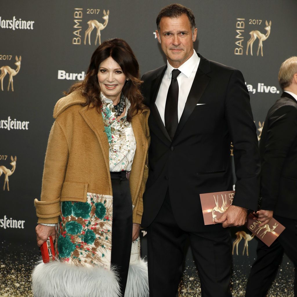 Iris Berben und Heiko Kiesow bei der Bambi-Verleihung in Berlin, November 2017