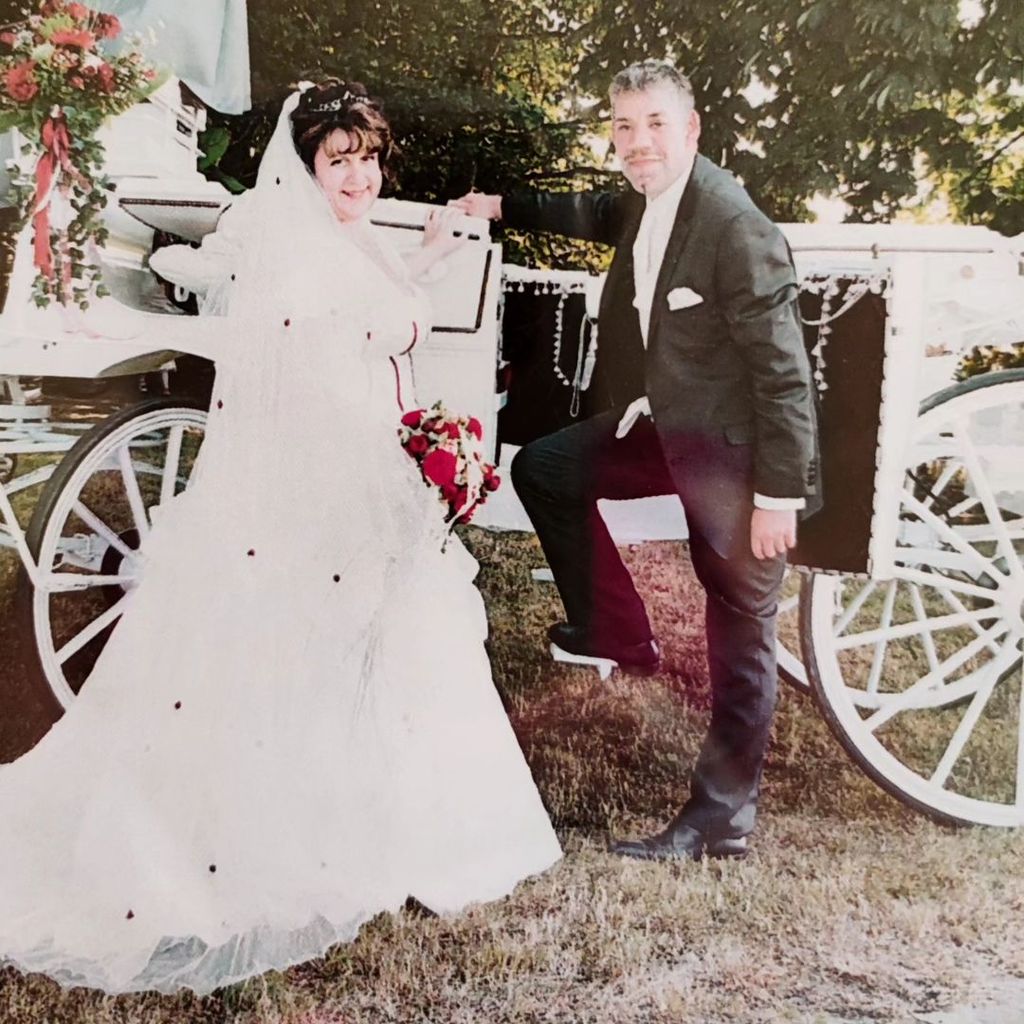 Iris und Uwe Abel bei ihrer Hochzeit