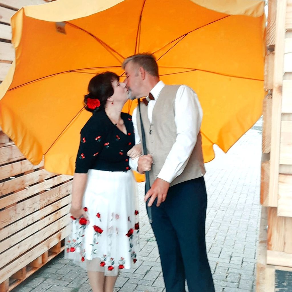 Iris und Uwe Abel an ihrem zehnten Hochzeitstag