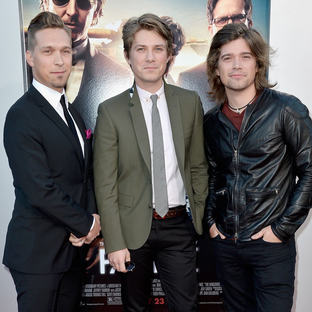 Isaac, Taylor und Zac Hanson bei der Premiere von "Hangover 3"