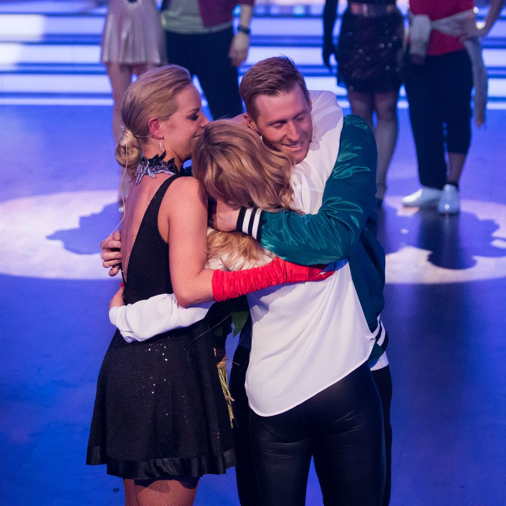 Isabel Edvardsson, Maximilian Arland und Sarah Latton bei "Let's Dance"