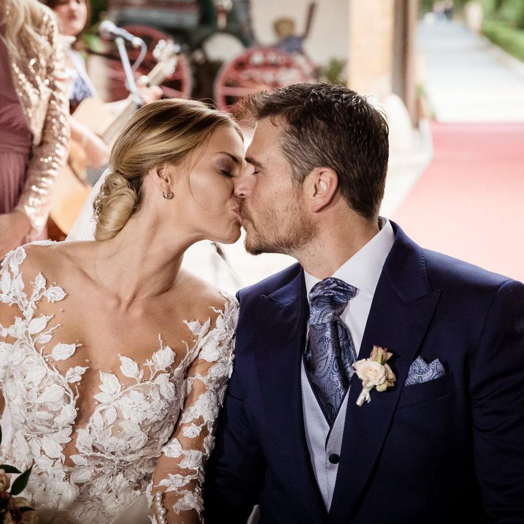 Isabel Gülck und ihr Mann Carlos bei der Hochzeit