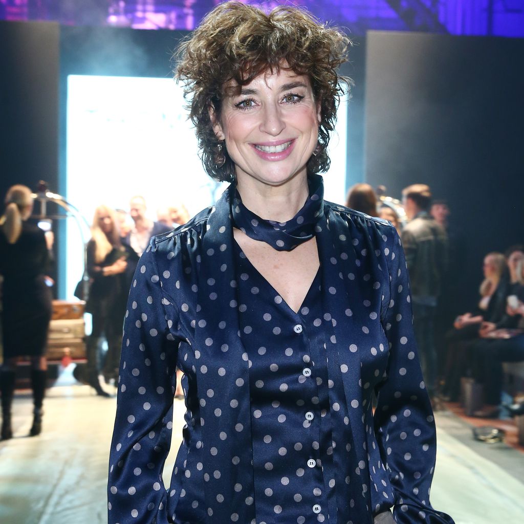 Isabel Varell bei einer Fashion-Show