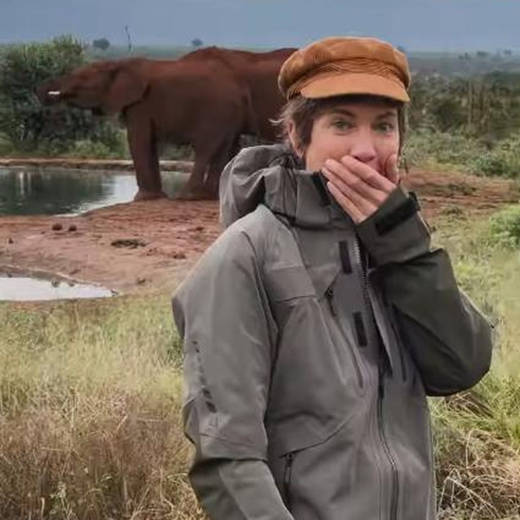 Schauspielerin Isabell Horn in Afrika