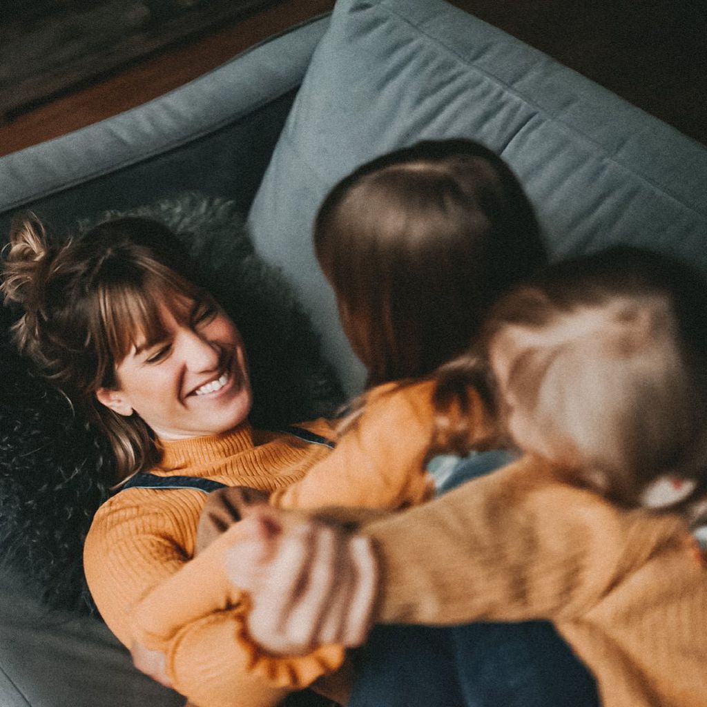 Isabell Horn mit ihren Kindern Ella und Fritz