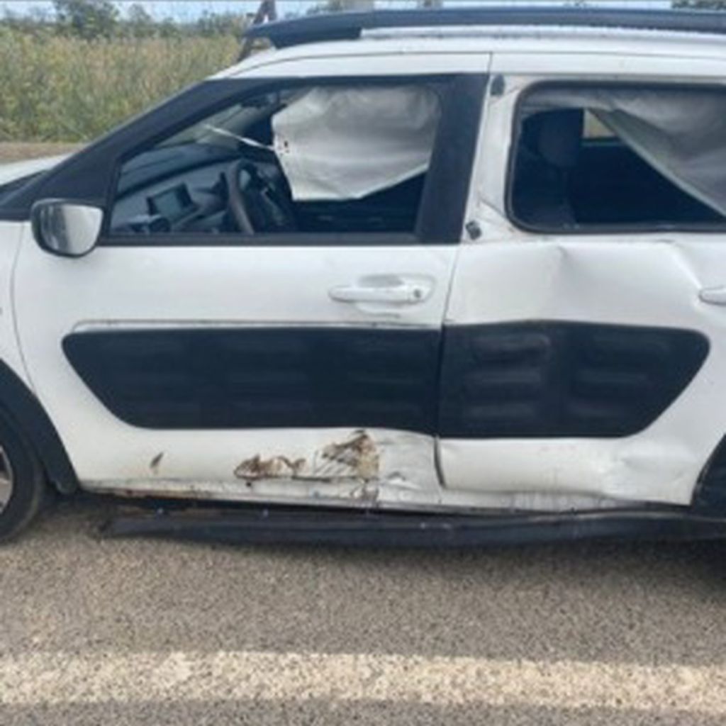 Auto von Isi Glück nach dem Unfall