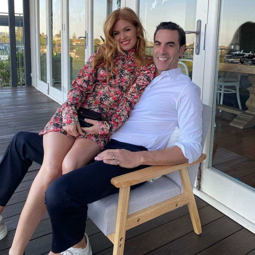 Isla Fisher und Sacha Baron Cohen, 2021
