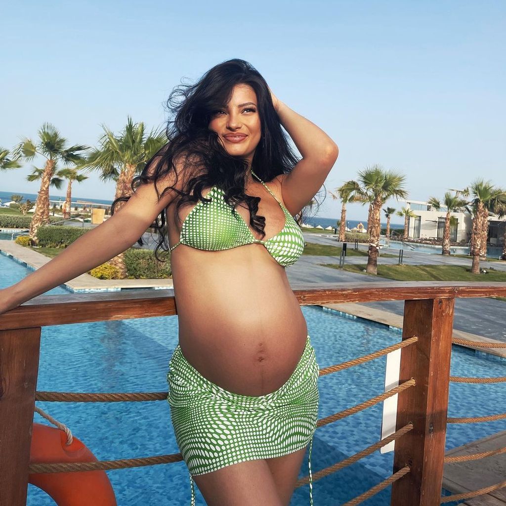 Ivana Santacruz während ihrer Schwangerschaft im Mai 2022