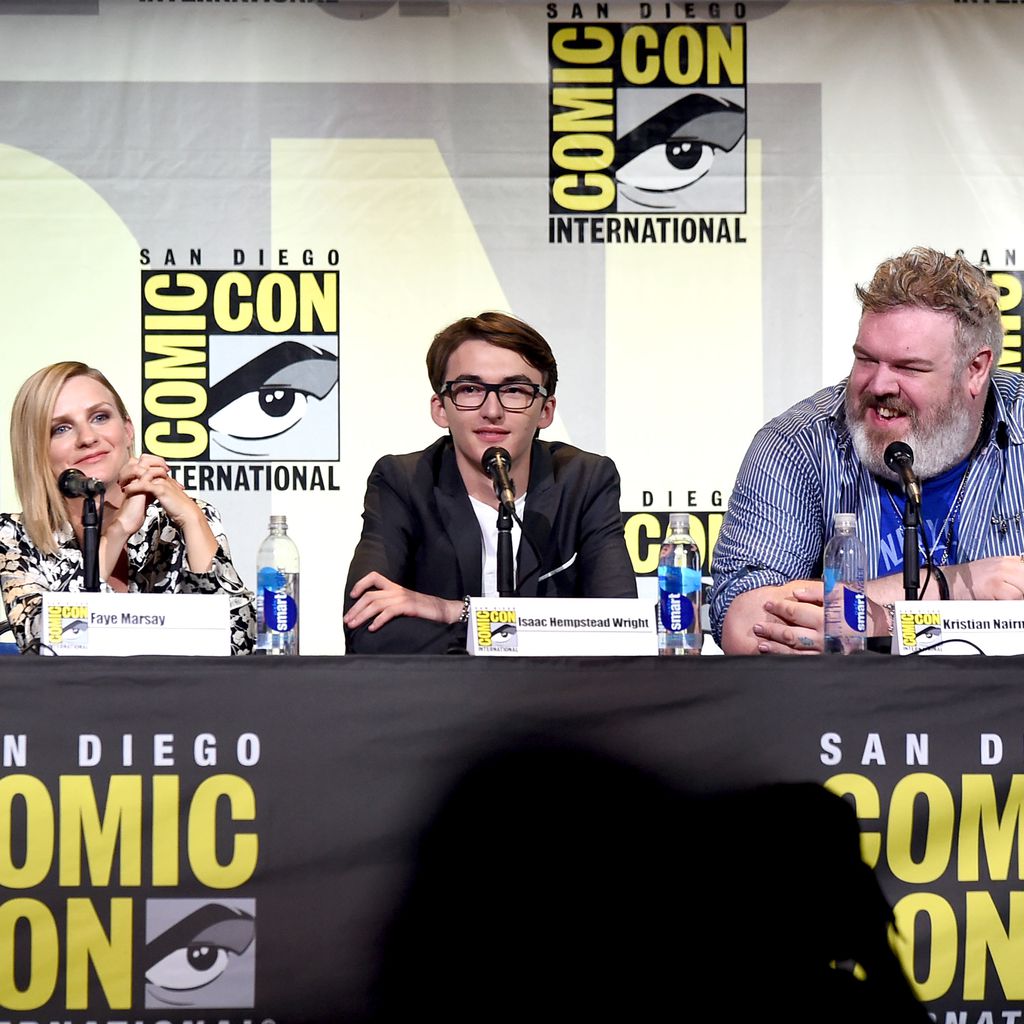 Iwan Rheon, Faye Marsay, Isaac Hempstead Wright und Kristian Nairn auf der San Diego Comic Con 2016