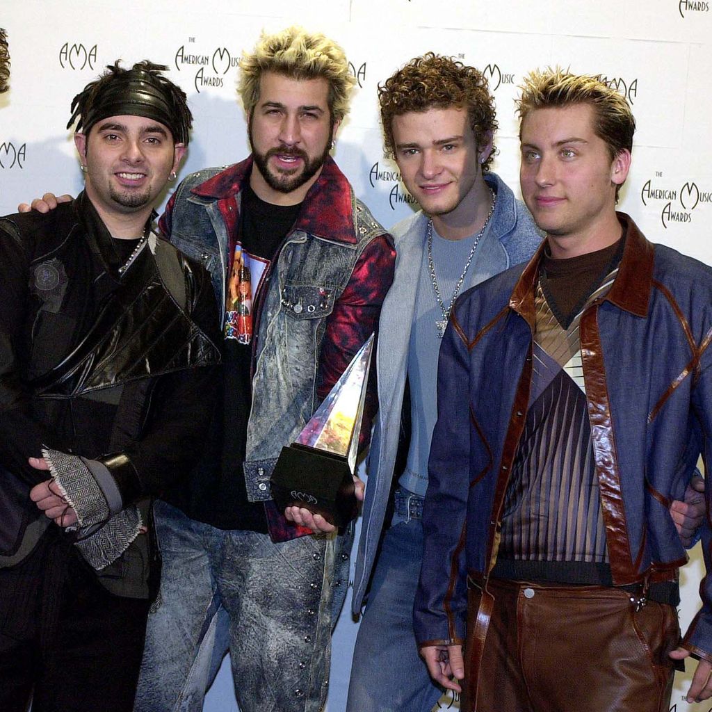 J.C. Chasez, Chris Kirkpatrick, Joey Fatone, Justin Timberlake und Lance Bass im Jahr 2001