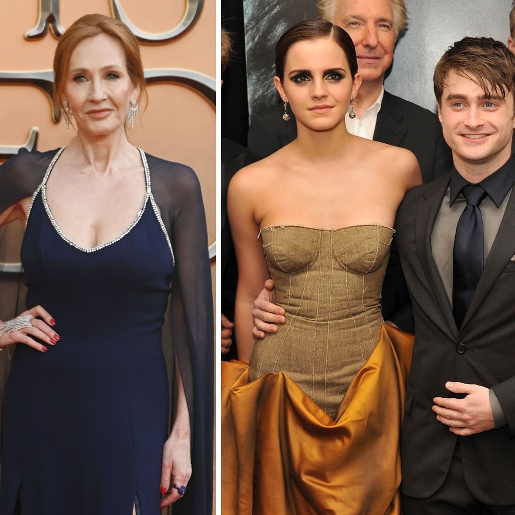 J.K. Rowling, Emma Watson und Daniel Radcliffe