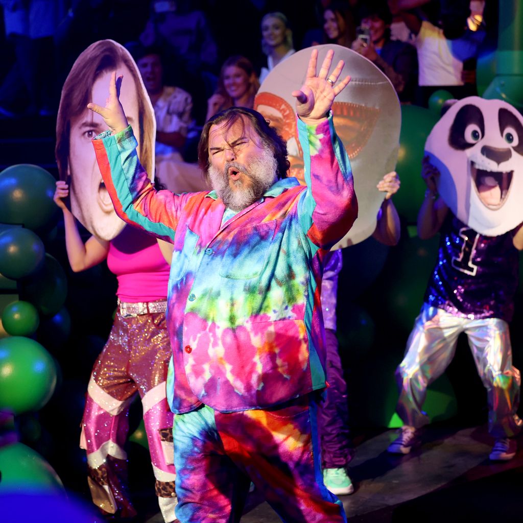 Jack Black performt bei den Nickelodeon Kids' Choice Awards 2025 in Barker Hangar