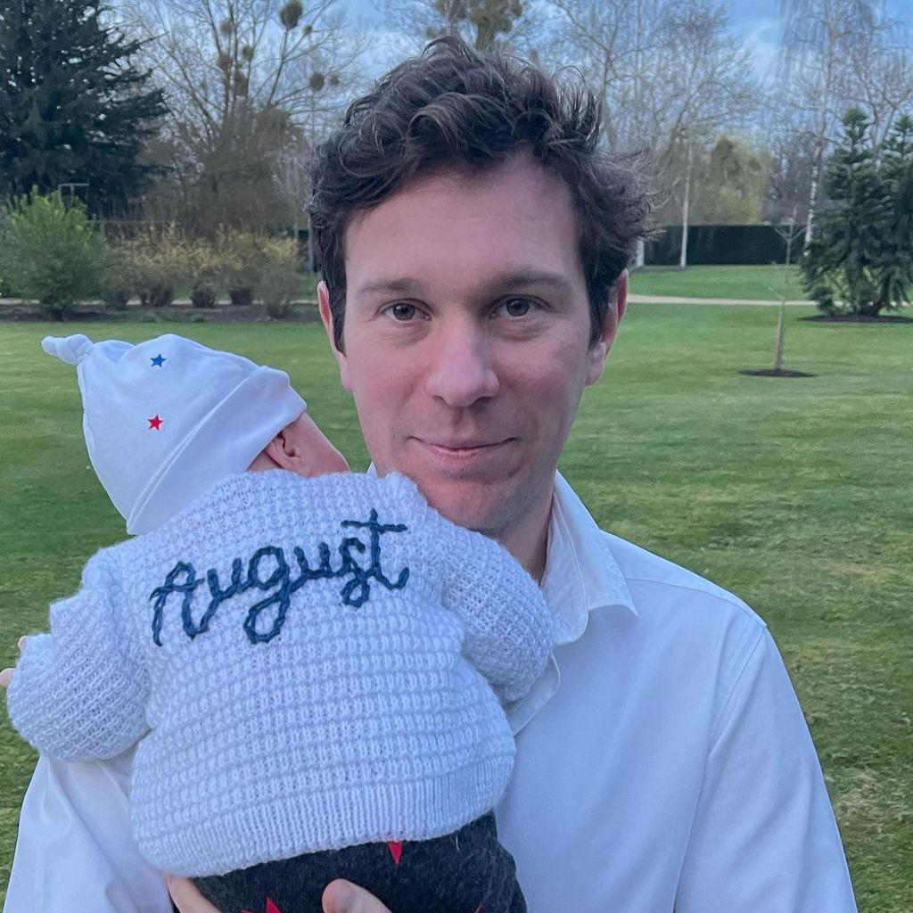 Jack Brooksbank mit seinem Sohn August Philip Hawke, Mai 2021