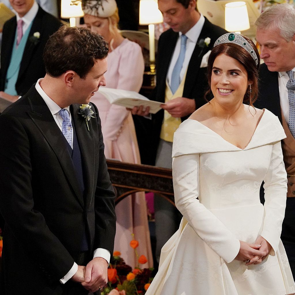 Jack Brooksbank und Prinzessin Eugenie bei ihrer Hochzeit
