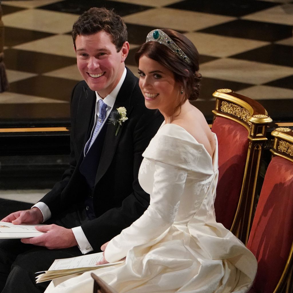 Jack Brooksbank und Prinzessin Eugenie bei ihrer Hochzeit
