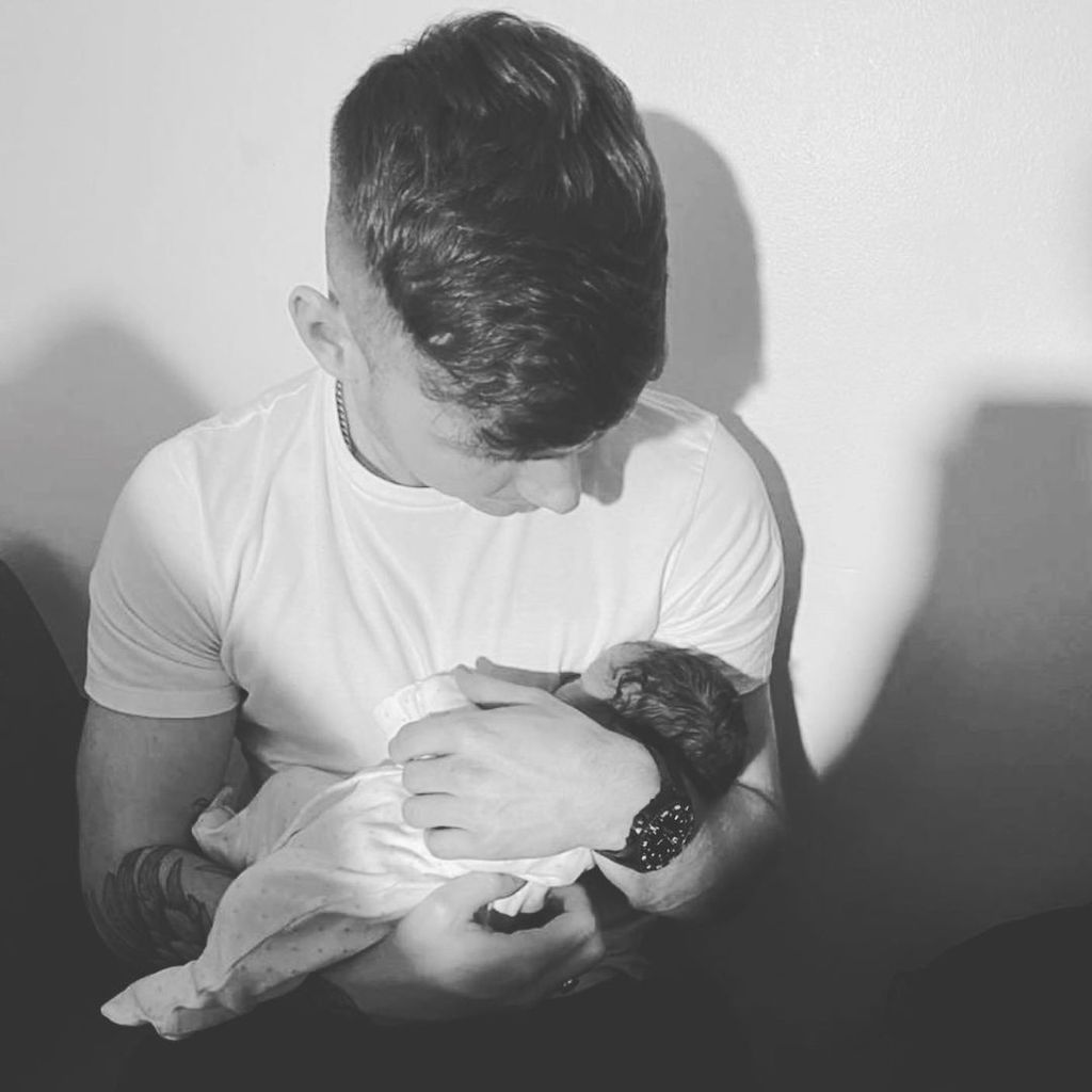 Jack Keating mit seiner Tochter