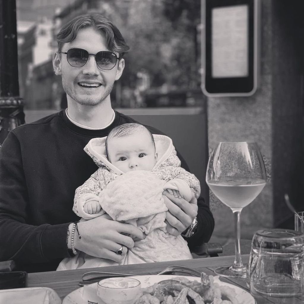 Jack Keating mit Tochter