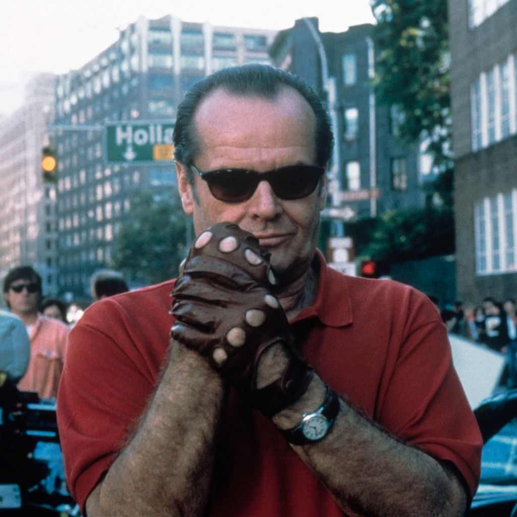 Jack Nicholson am Set von "Besser geht's nicht", 1997