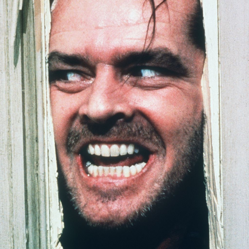 Jack Nicholson in "Shining", 1980