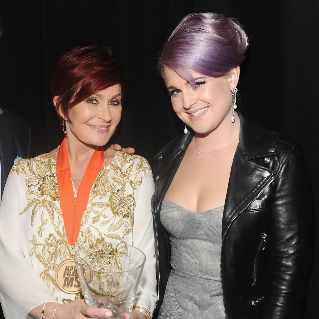 Sharon Osbourne mit ihren Kindern Jack und Kelly, 2013