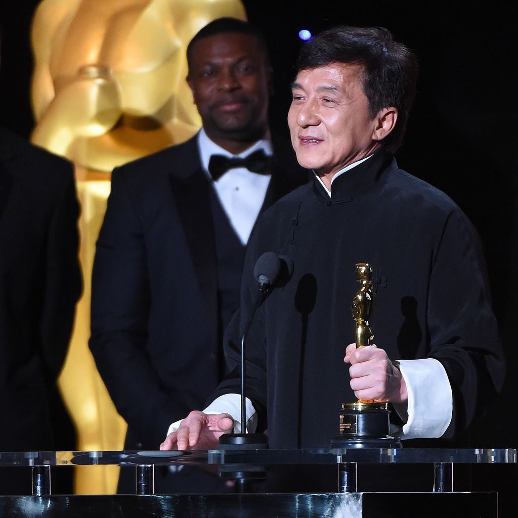 Jackie Chan und Kollege Chris Tucker im November 2016 bei den Governors Awards in L.A.